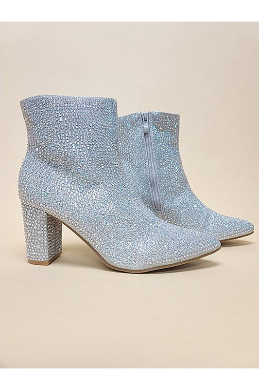 RHINESTONE CASUAL BOOTS