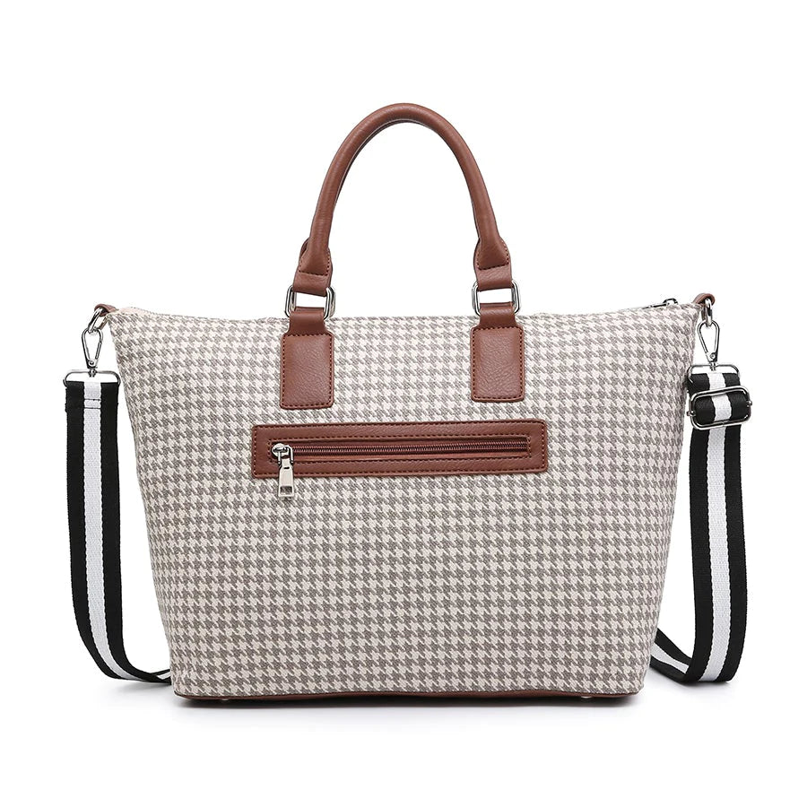 Aztec/Houndstooth Satchel w/ Guitar Strap