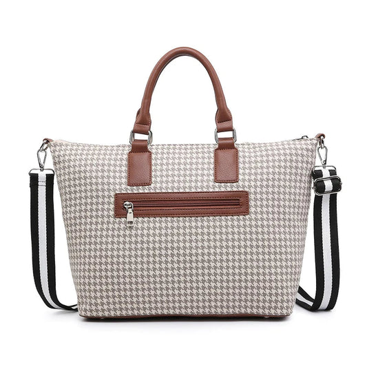 Aztec/Houndstooth Satchel w/ Guitar Strap