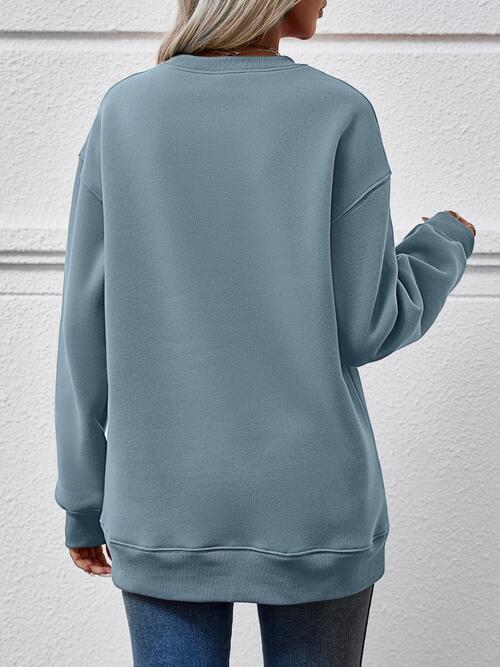 Wallen Graphic Round Neck Sweatshirt