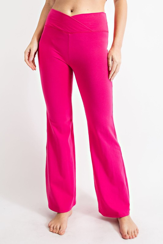 Pink flare yoga clearance pants