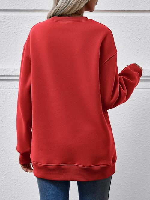 Wallen Graphic Round Neck Sweatshirt