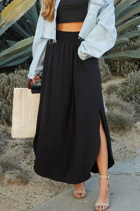 Maxi Skirt with Side Pockets