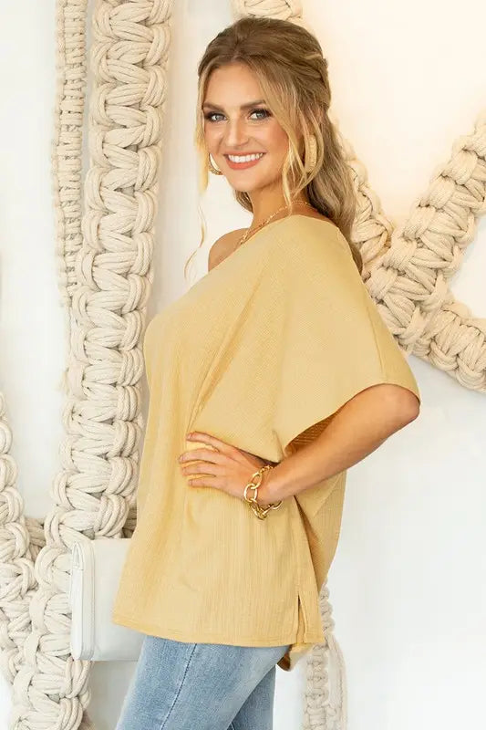 One Shoulder Draped Top