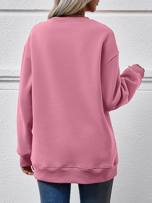 Wallen Graphic Round Neck Sweatshirt