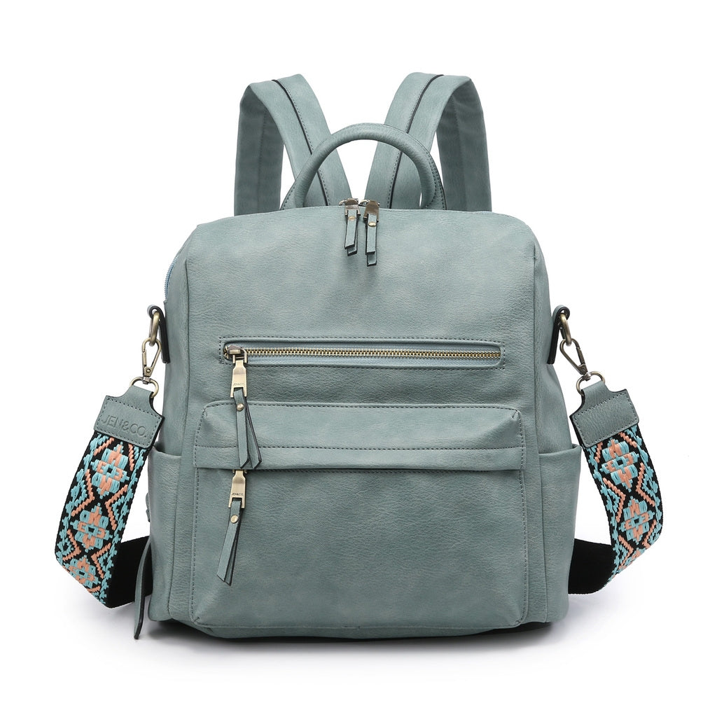 Convertible Backpack w/ Guitar Strap Teal