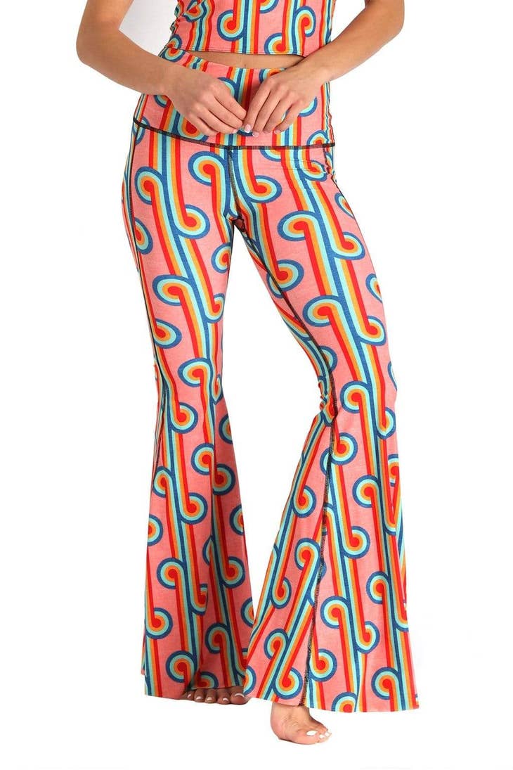 Rainbow Chaser Printed Bell Bottoms