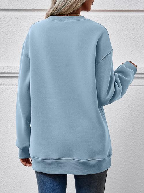 Wallen Graphic Round Neck Sweatshirt