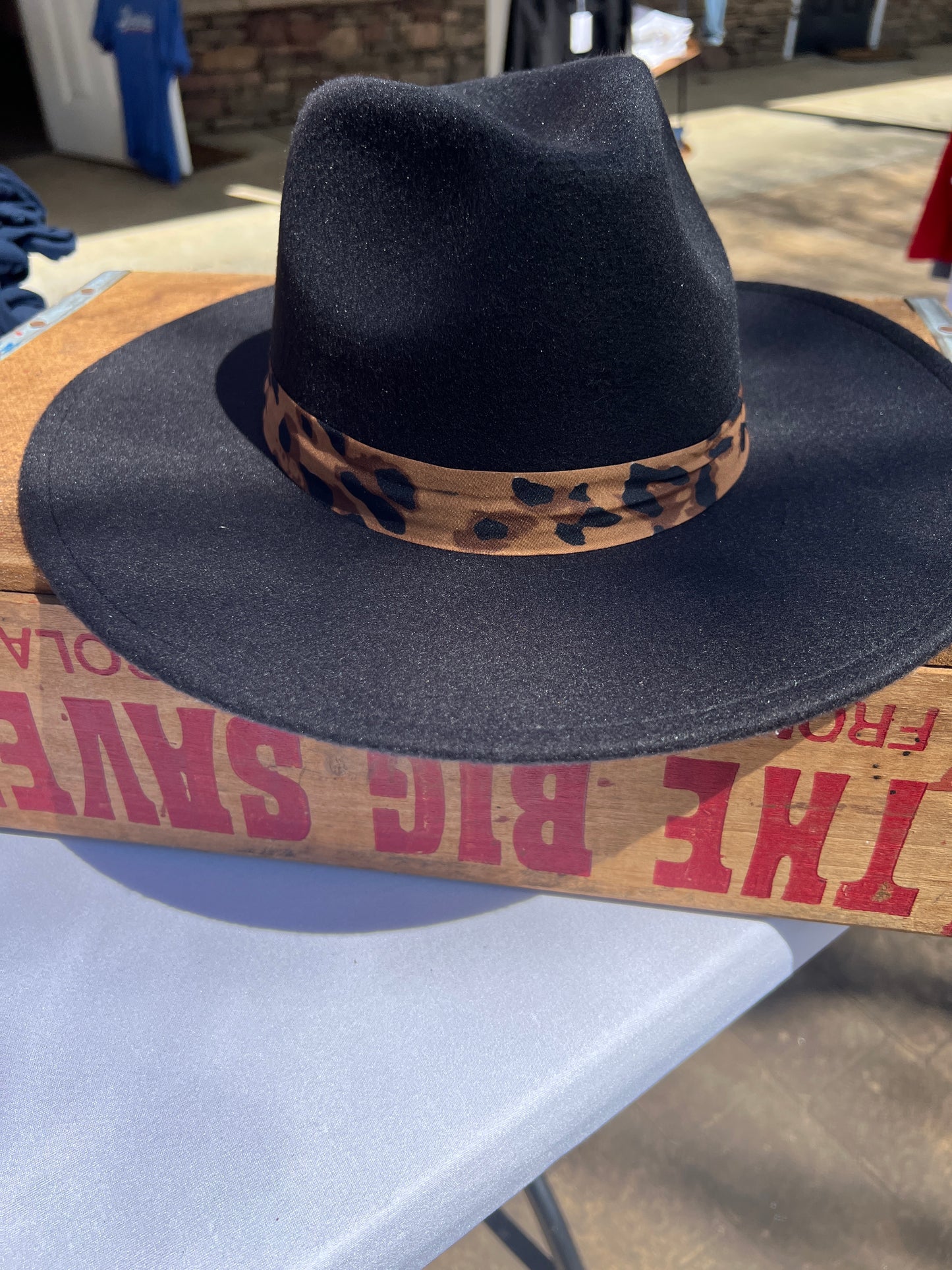 Leopard Felt Cowboy Hat