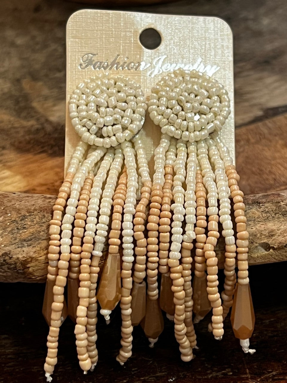 Dreamcatcher Earrings Light Ivory Studs